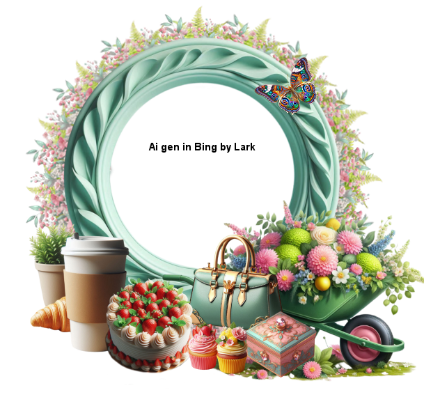 green floral