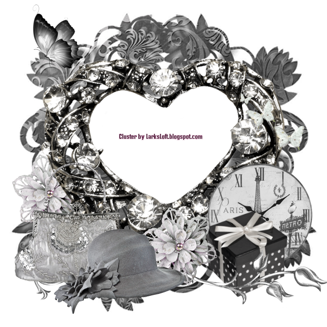 Its black and whiteheart