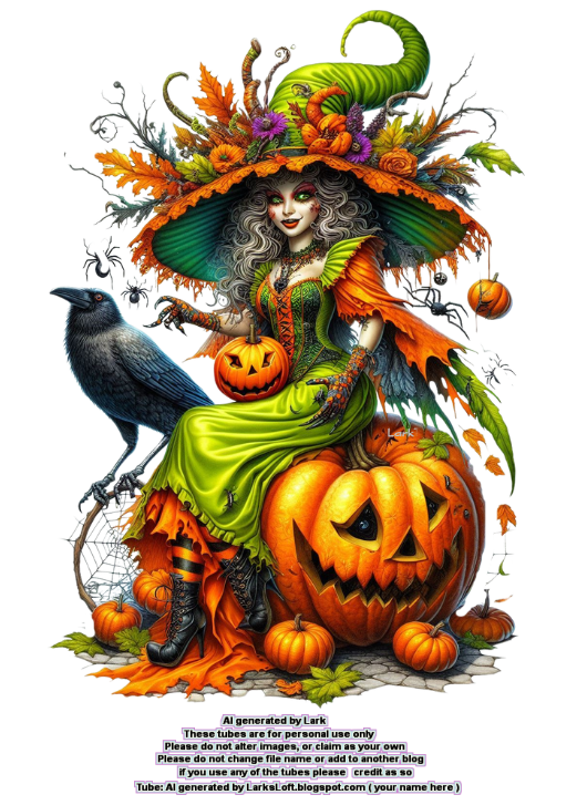 witch and pumpkin7